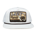 Lazy J White Cool Front Rope Trucker Hat-
