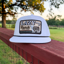 Lazy J White Cool Front Rope Trucker Hat-