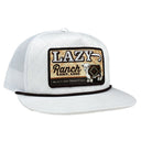 Lazy J White Cool Front Rope Trucker Hat-