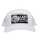 Lazy J White Dominate Mid Profile Trucker Hat
