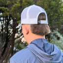 Lazy J White Dominate Mid Profile Trucker Hat