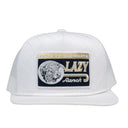 Lazy J White Dominate Quilted Rope High Profile Trucker Hat