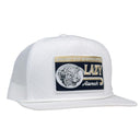 Lazy J White Dominate Quilted Rope High Profile Trucker Hat