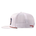 Lazy J Ranch White Drifter Classic Rope Trucker Hat-Lazy J Ranch Wear