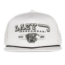 Lazy J Ranch White Hereford Bull Western Performance Rope Trucker Hat-
