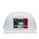 Lazy J White Mexico Bull Trap High Profile Trucker Hat