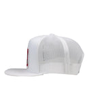 Lazy J White Mexico Bull Trap High Profile Trucker Hat