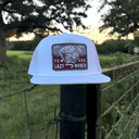 White Red Rock — Classic Rope Trucker Hat-