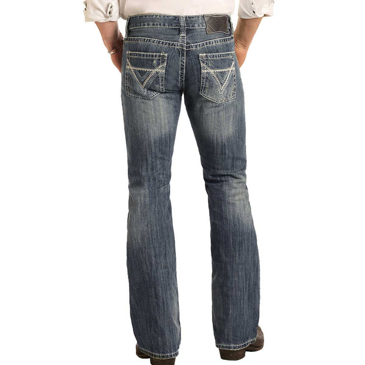 Rock & Roll Cowboy Men's Regular Fit Pistol Jeans