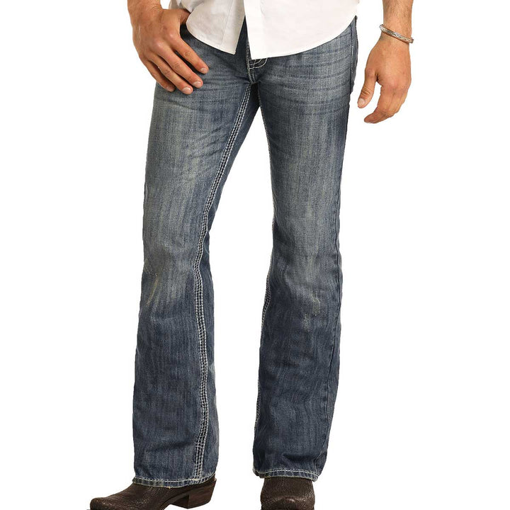 Rock & Roll Cowboy Men's Regular Fit Pistol Jeans