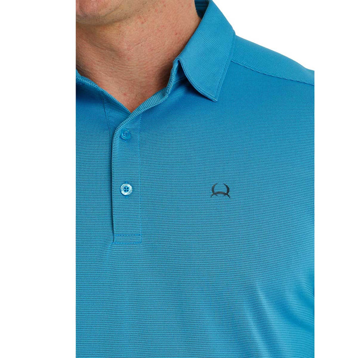 Cinch Men's ArenaFlex Polo Short Sleeve Shirt - Blue