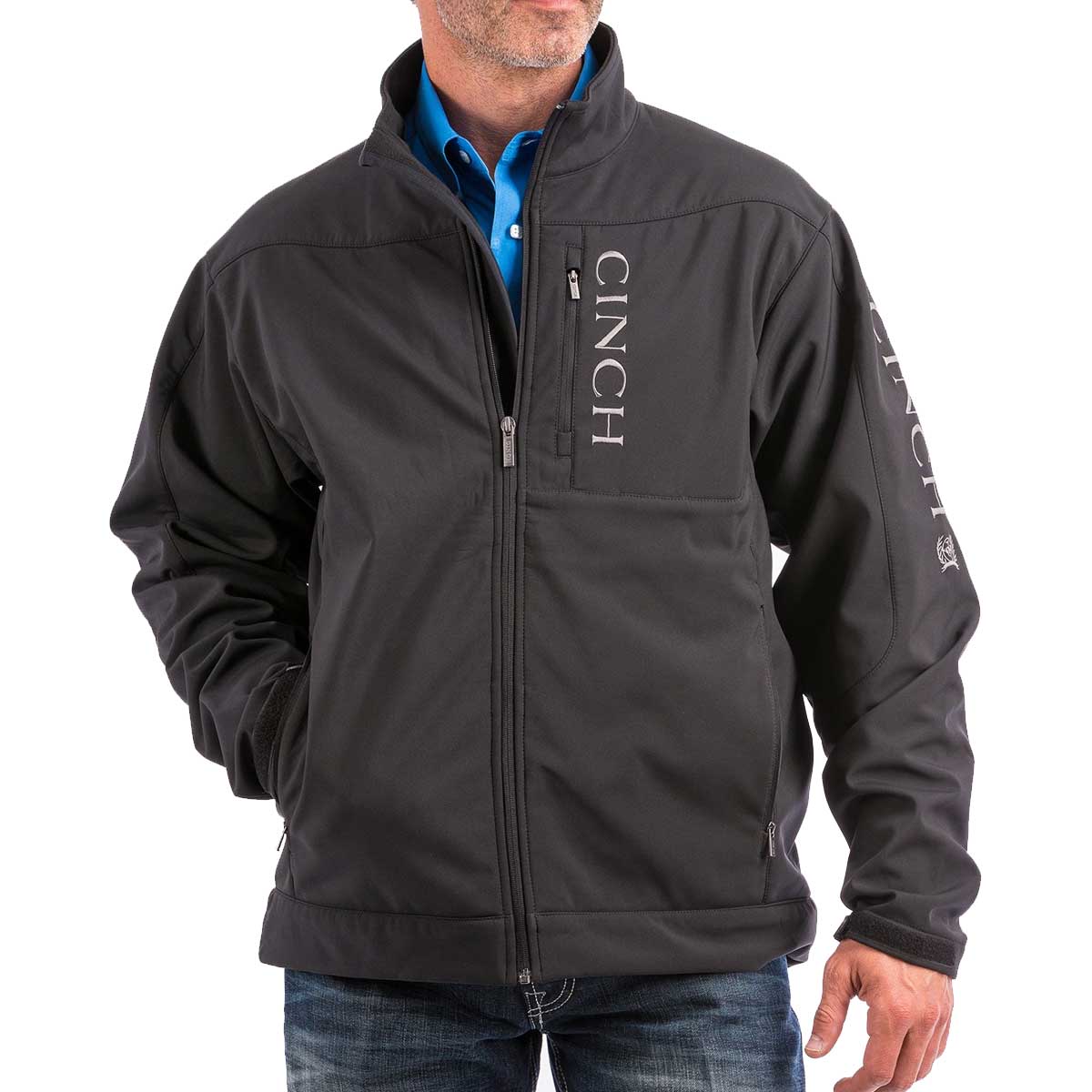 Gray cinch outlet jacket