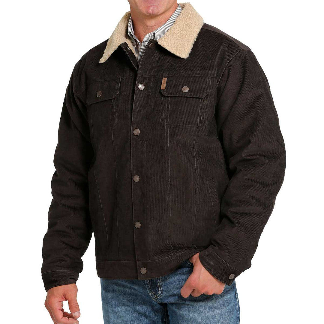 Cinch Men's Woolly Corduroy Trucker Jacket - Brown