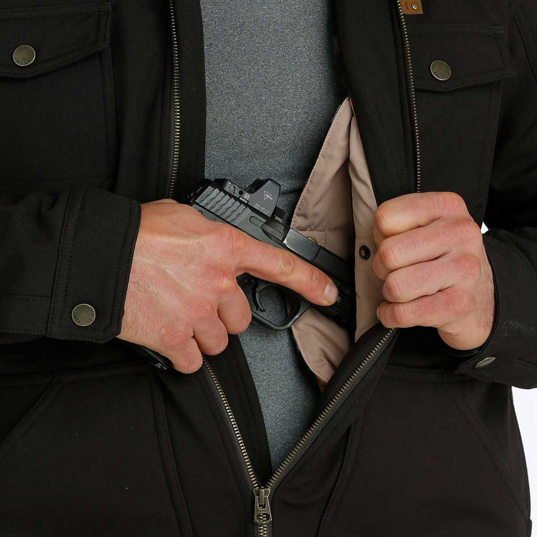 Cinch Men's Concealed Carry Bonded Jacket - Brown