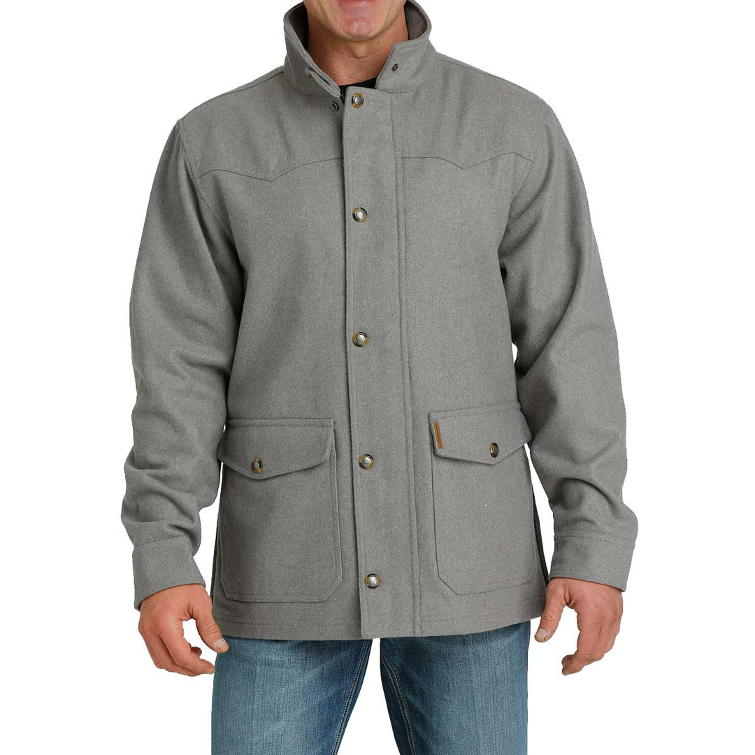 Cinch Men's Wooly Ranch Coat - Grey