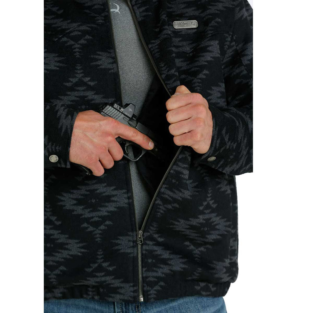 Cinch Men's Concealed Carry Bonded Jacket - Black