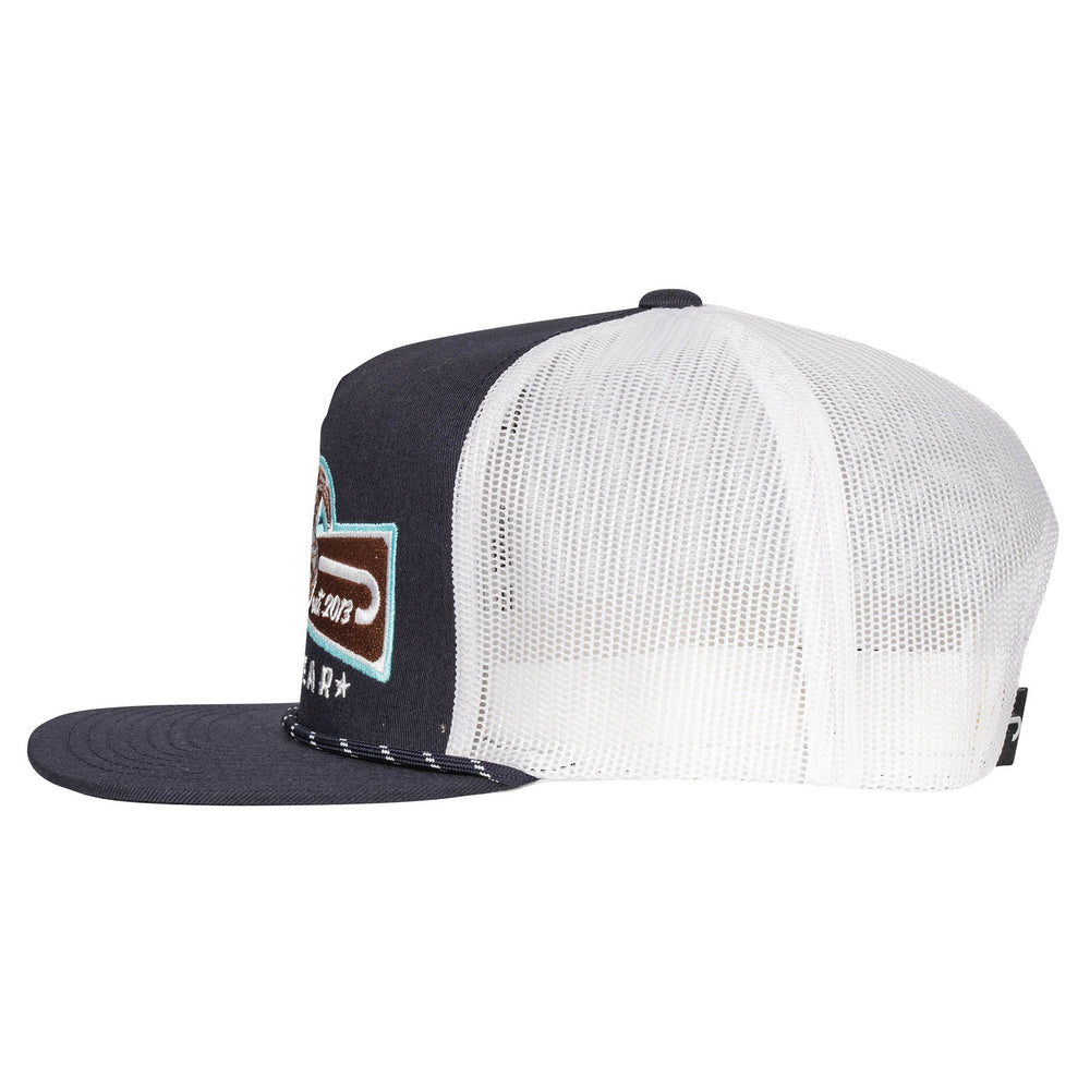 
                      
                        Lazy J Ranch Navy & White Diamond Banner Classic Five Panel Trucker Hat
                      
                    