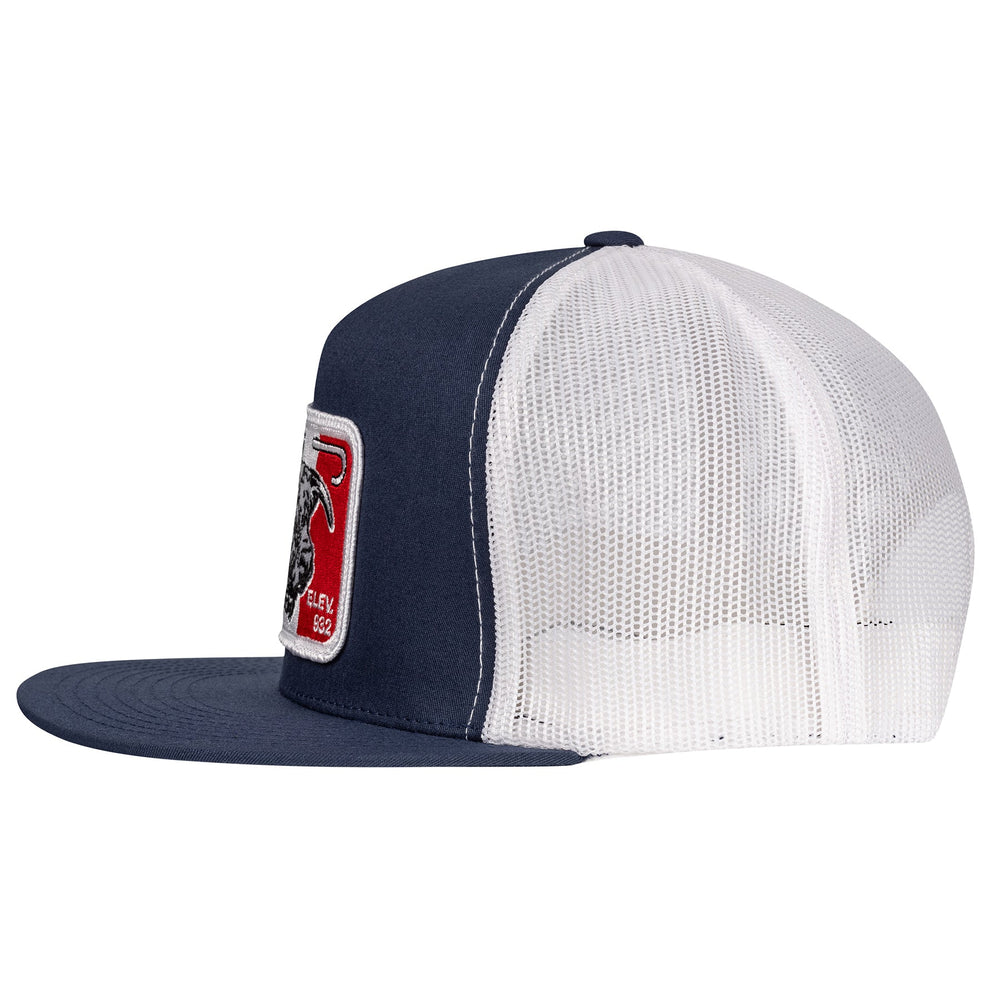 
                  
                    Lazy J Ranch Navy & White Mexico Elevation Classic Five Panel Trucker Hat-Lazy J Ranch Wear
                  
                