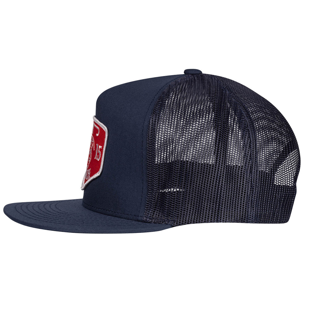 
                      
                        Lazy J Ranch Navy Red Ranch Classic Five Panel Trucker Hat-High Profile-NAVY4RR
                      
                    