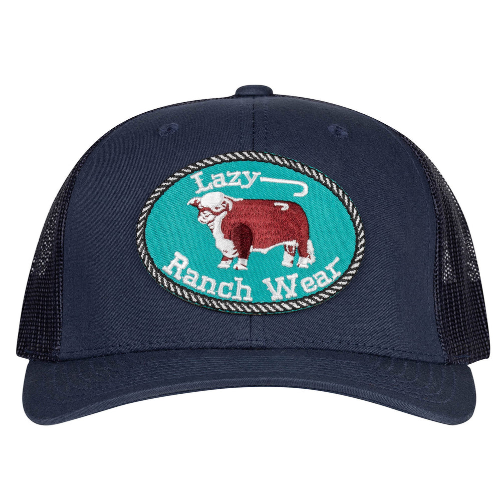 
                  
                    Lazy J Ranch Navy Original Buckle Mid Profile Trucker Hat-NVYNVY3J
                  
                