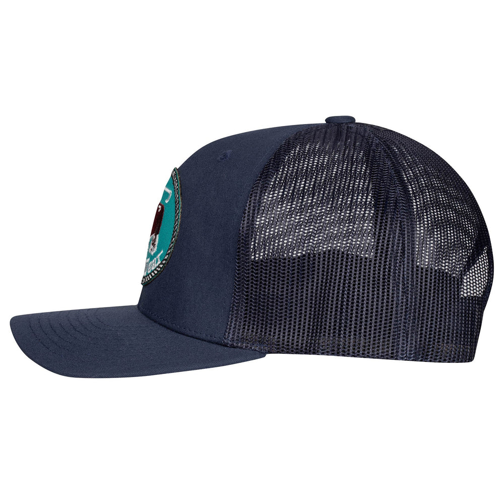
                  
                    Lazy J Ranch Navy Original Buckle Mid Profile Trucker Hat-Lazy J Ranch Wear
                  
                