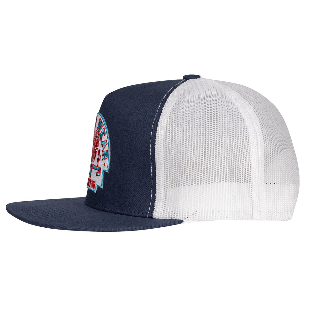 
                      
                        Lazy J Ranch Navy & White Arrowhead Classic Five Panel Trucker Hat
                      
                    