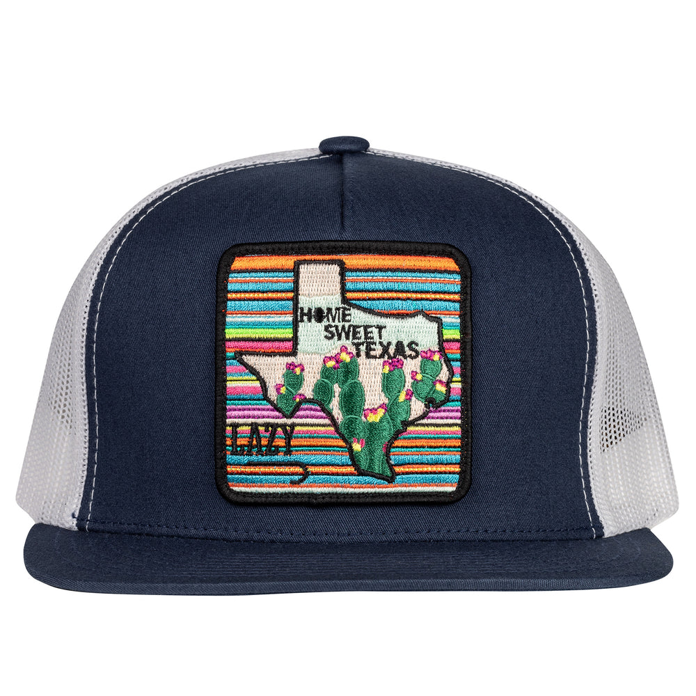 
                      
                        Lazy J Ranch Navy & White Home Sweet Texas Classic Five Panel Trucker Hat
                      
                    