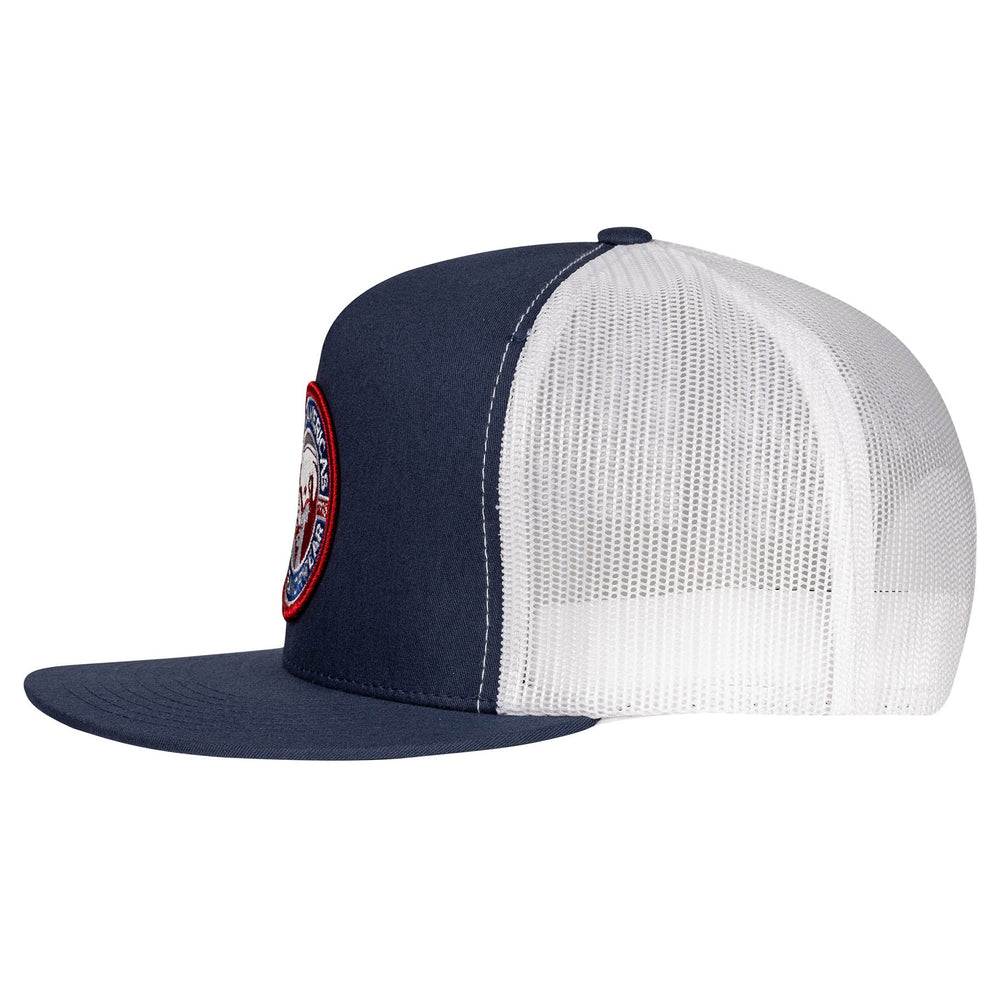 
                  
                    Lazy J Ranch Navy & White Tejas Patch Classic Five Panel Trucker Hat-Lazy J Ranch Wear
                  
                