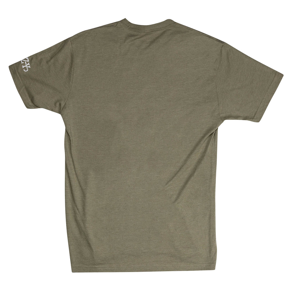 
                      
                        Lazy J Ranch Original Shield T-Shirt - Olive Green-T-Shirts-
                      
                    