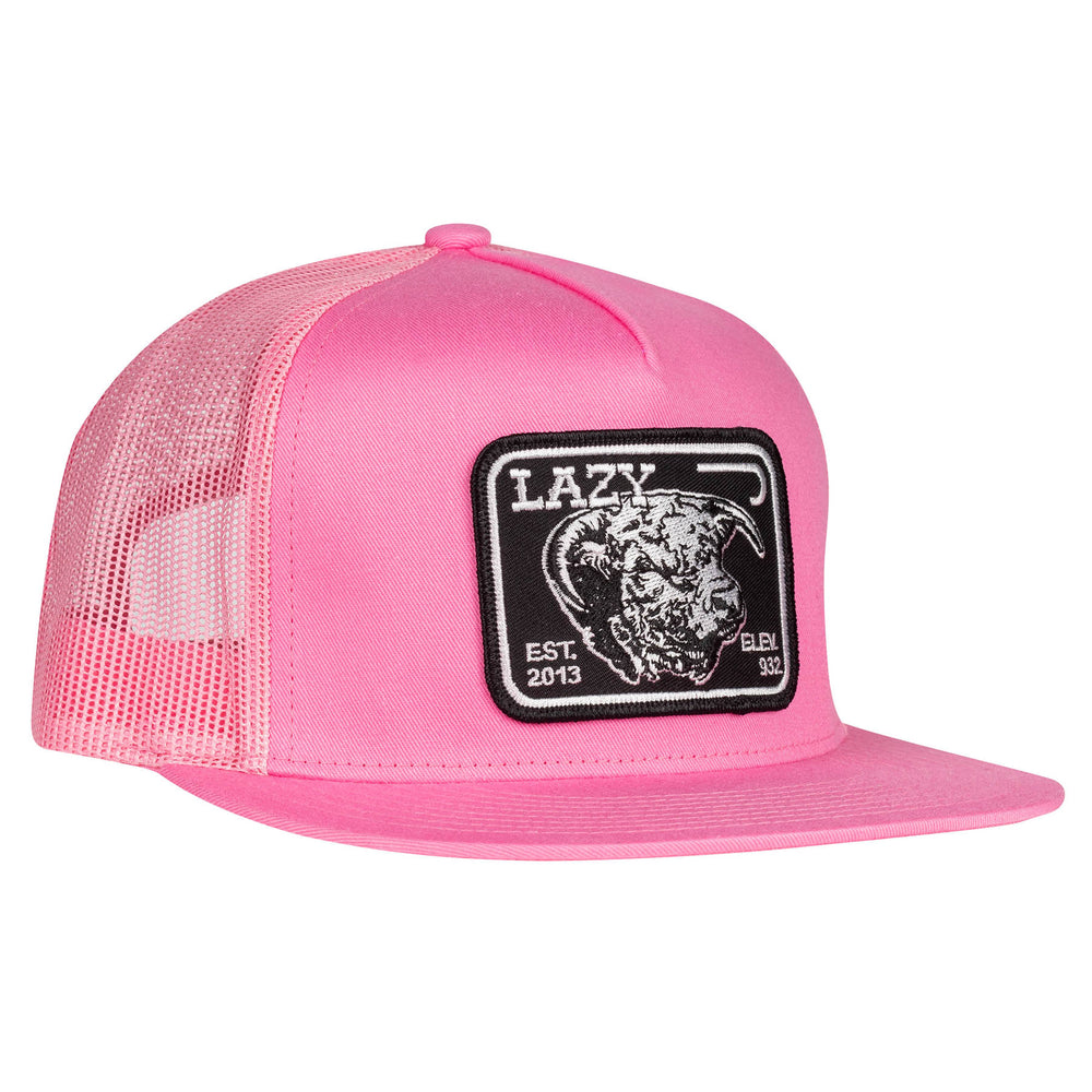 
                      
                        Lazy J Ranch Pink Black Elevation Classic Five Panel Trucker Hat
                      
                    