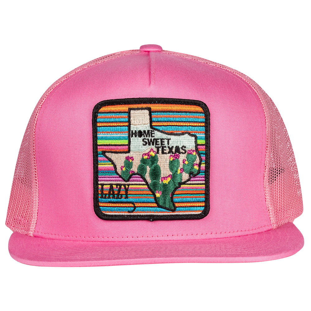 
                      
                        Lazy J Ranch Pink Home Sweet Texas Classic Five Panel Trucker Hat
                      
                    