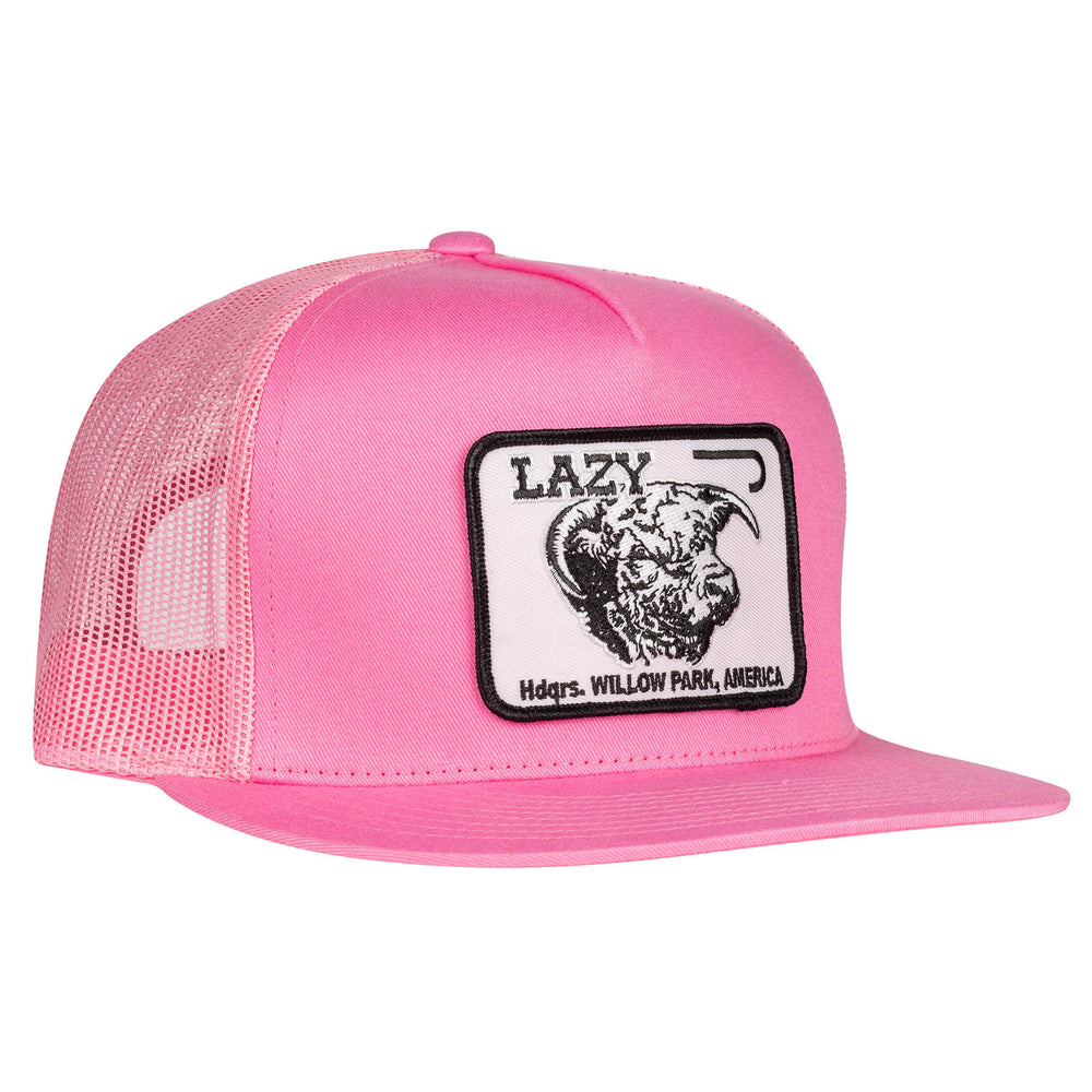 
                      
                        Lazy J Ranch Pink Cattle Headquarters Classic Five Panel Trucker Hat
                      
                    