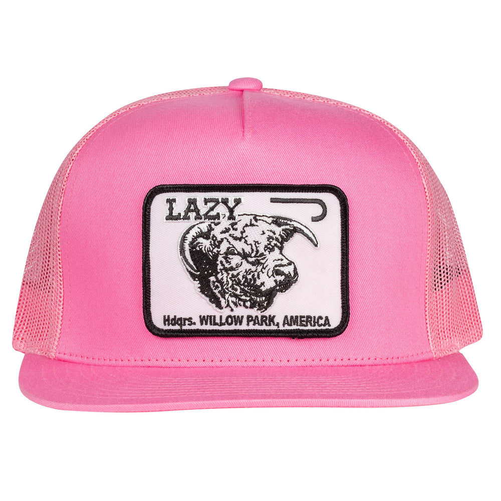 
                      
                        Lazy J Ranch Pink Cattle Headquarters Classic Five Panel Trucker Hat
                      
                    