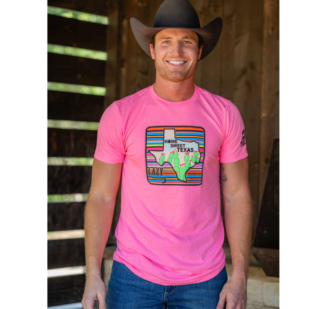 Lazy J Ranch Wear Home Sweet Texas T-Shirt - Pink