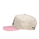 Lazy J Cream & Pink Rose Stone Vintage Five Panel Hat