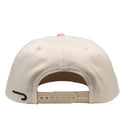 Lazy J Cream & Pink Rose Stone Vintage Five Panel Hat