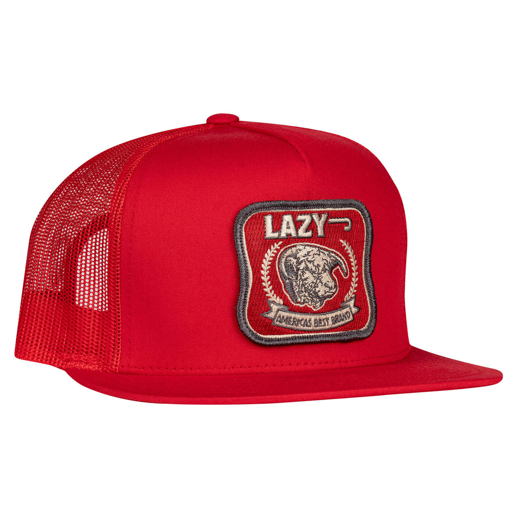 Lazy J Ranch Red America's Best Classic Five Panel Trucker Hat