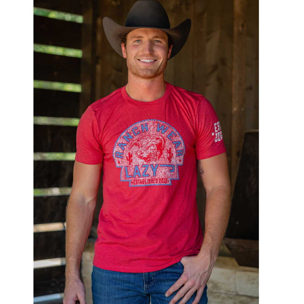 
                      
                        Lazy J Ranch TRW Arrowhead T-Shirt - Heather Red
                      
                    