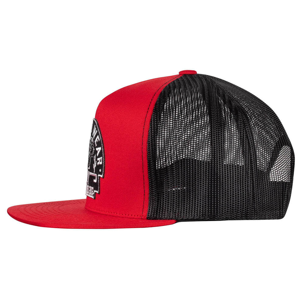 
                      
                        Lazy J Ranch Red & Black Arrowhead Classic Five Panel Trucker Hat-High Profile-REDBLK4ARR
                      
                    