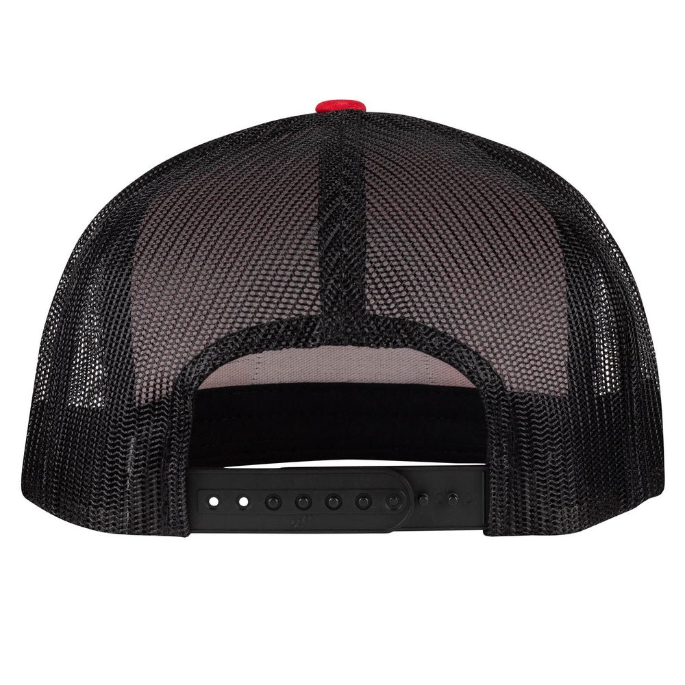 
                      
                        Lazy J Ranch Red & Black Arrowhead Classic Five Panel Trucker Hat-High Profile-REDBLK4ARR
                      
                    