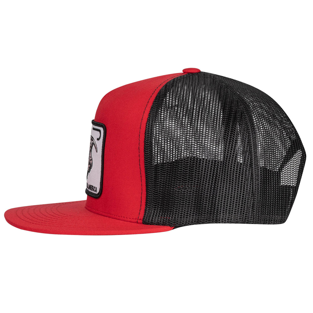 
                  
                    Lazy J Ranch Red & Black Willow Cattle Headquarters Classic Five Panel Trucker Hat-REDBLK4WILL
                  
                