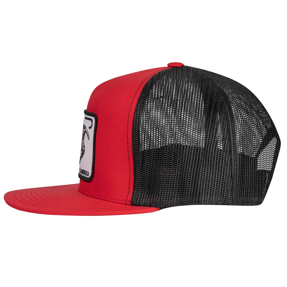 
                  
                    Lazy J Ranch Red & Black Willow Cattle Headquarters Classic Five Panel Trucker Hat-Lazy J Ranch Wear
                  
                
