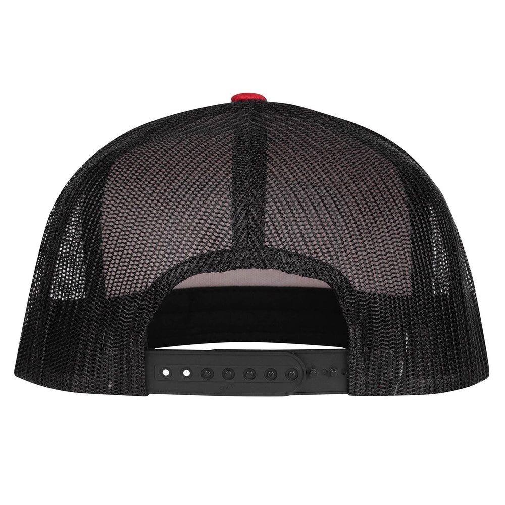 
                  
                    Lazy J Ranch Red & Black Willow Cattle Headquarters Classic Five Panel Trucker Hat-Lazy J Ranch Wear
                  
                