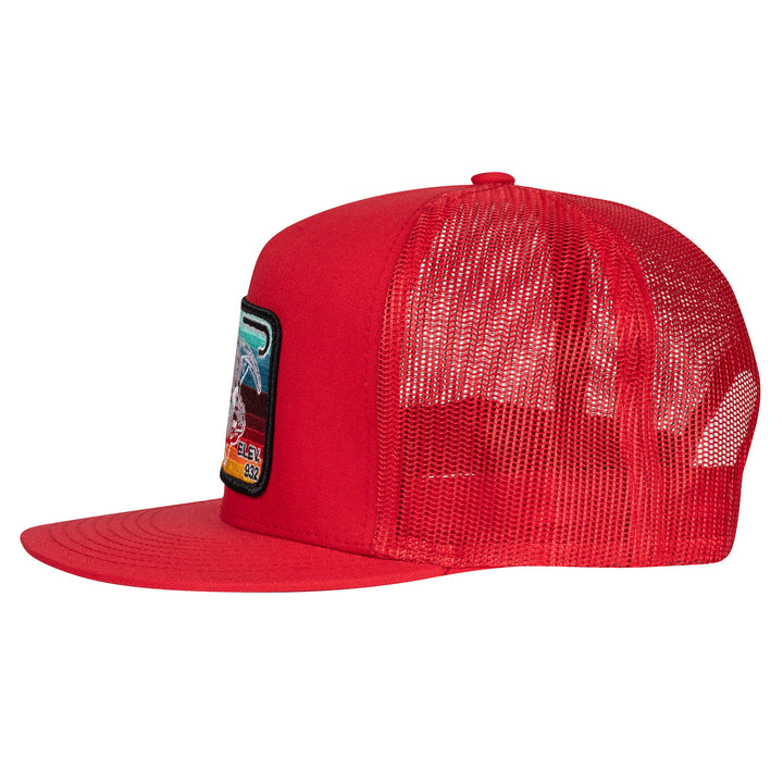 Lazy J Ranch Wear Red & Red 4" Serape Elevation Patch Cap