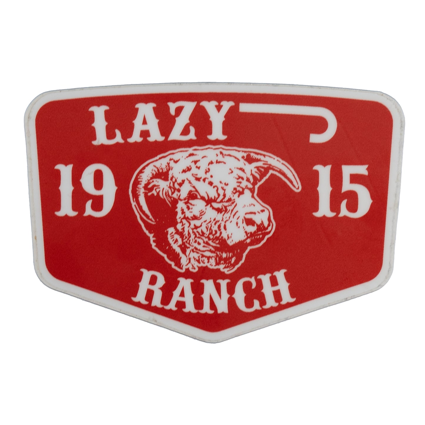 Lazy J Ranch Wear Red Ranch Sticker