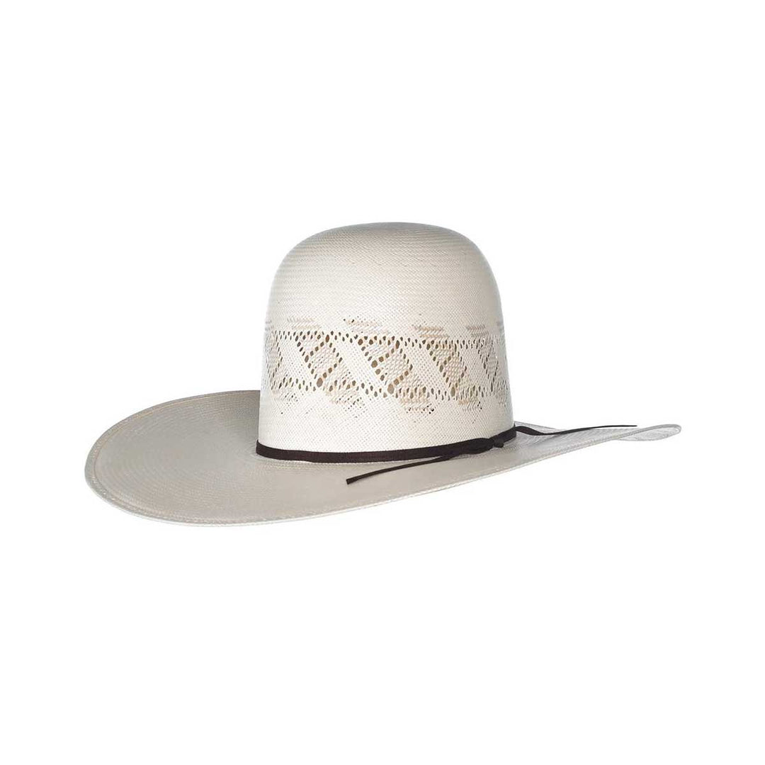 Rodeo King The Wind Open Crown Straw Cowboy Hat - Ivory