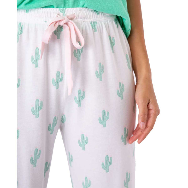 PJ Salvage Women's Playful Prints Pajama Pants - Ivory