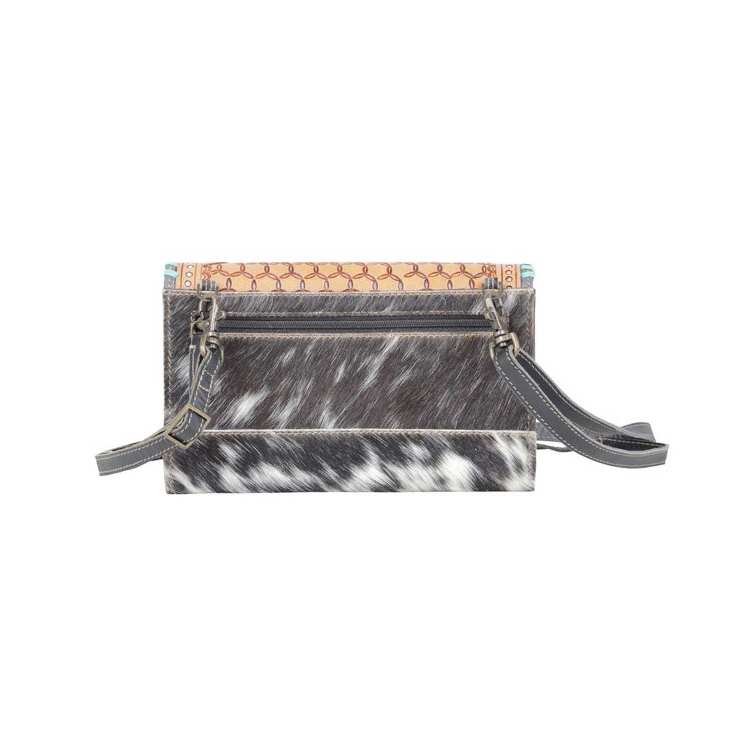 Myra Bag Women's Cotton + Hairon Leather Semicolon Wallet