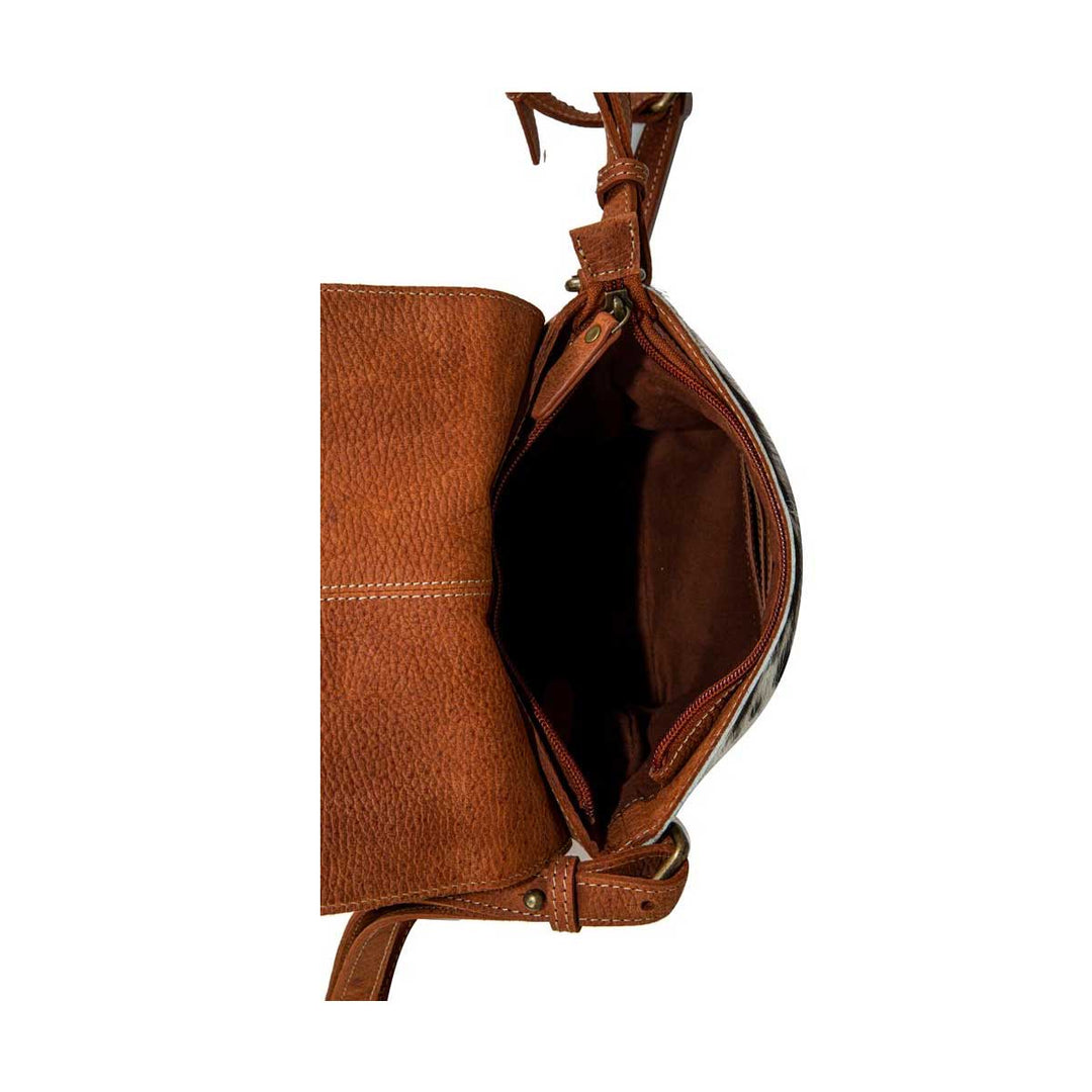Myra Bag Women's Westward Tassled Leather Hairon Bag