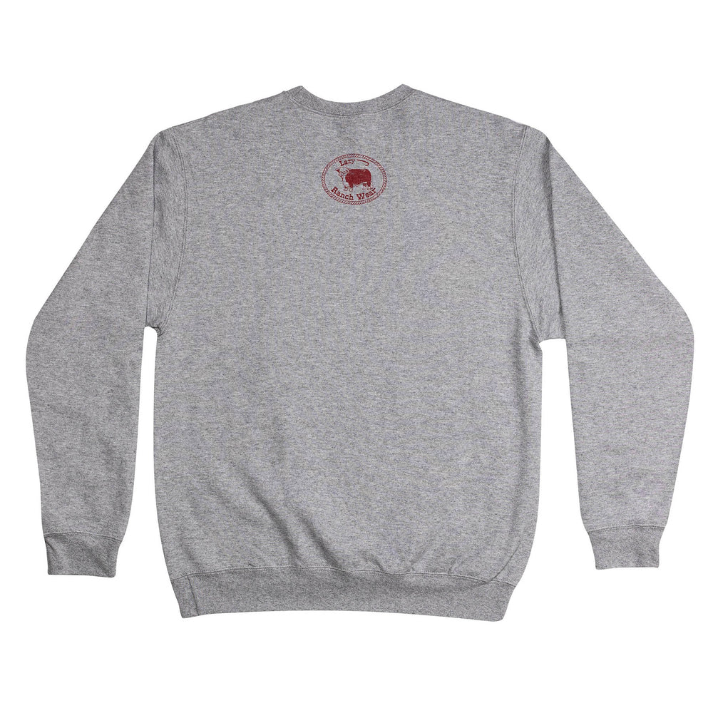 
                  
                    Lazy J Ranch Santa Fe Crew Neck Hoodie - Heather Grey-
                  
                